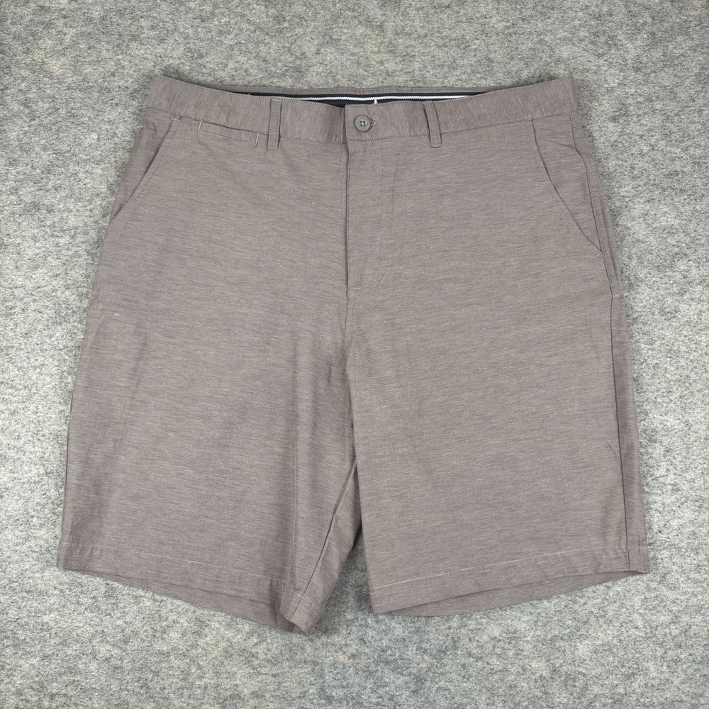Johnnie O Wyatt PREP-Formance Chino Shorts 9.5" Steel Gray Mens 38